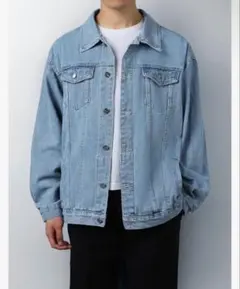 ✨新品✨メンズ デニムジャケット ボア付き Gジャン アウター 春秋 美品のサムネイル