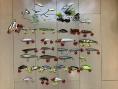 メガバス　ルアー各種　40個　まとめ売り　ディープX グリフォン他　ケース付 メガバス ルアー各種 40個 まとめ売り ディープX グリフォン他 ケース