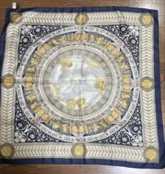 美品】ジョルジオアルマーニ シルク100% スカーフ 大判イタリア製