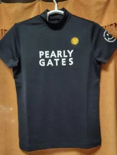 パーリーゲイツレディースモックネック半袖カットソー ネイビー サイズ2