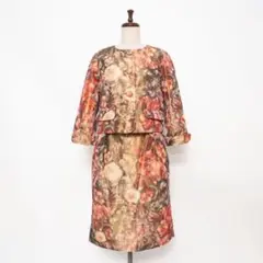 美品 49AV ジュンコシマダ 総柄プリントセットアップ サイズ40*GD360