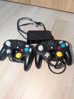 Nintendo ゲームキューブ 有線ゲームコントローラー 2個セット タップ付