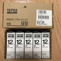 KING JIM テプラPRO テープカートリッジ SS12K-5P 二箱