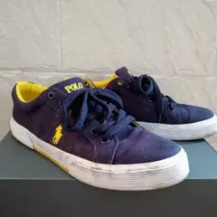 ポロ・ラルフローレン スニーカー 26cm 紺x黄 FELIXSTOW-NE