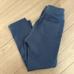 エバークローゼット　裏起毛パンツ　マットブルー