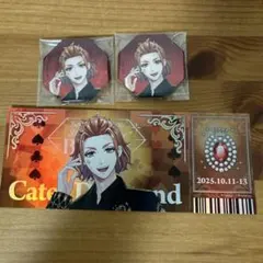 ツイステ ブレイジングジュエル チケット風カード 缶バッジ ケイト