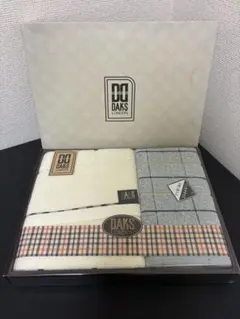 DAKS LONDON チェック柄 バスマット 簡易すべり止め付マット グリーン