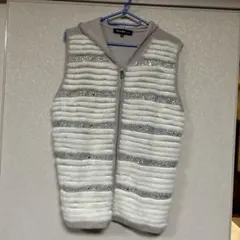 Ananke フード付きニットベスト 48