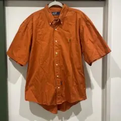 90s POLO RALPH ポロ ラルフローレン 無地 シャツ