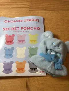 ディズニーストア シークレットポンチョ 青