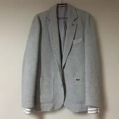 Lacoste ラコステ　グレー テーラードジャケット　メンズ　綿