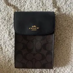 COACH シグネチャー スマホショルダーバッグ