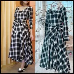 【aa様専用♡】GRACE CONTINENTAL チェックラップワンピース