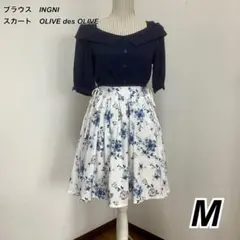 【コーデ売り】ブラウス［INGNI］&スカート［OLIVE de OLIVE］