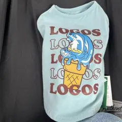 LOGOS 犬用ウェア アイスクリーム柄 ライトブルー　Lサイズ　クール&防蚊のサムネイル