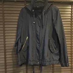 ZARA マウンテンパーカー　ウィンドブレーカー　ジャンパー　ネイビー　M L