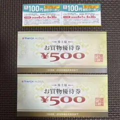 ヤマダ電機　お買物優待券　2枚　リンガーハット　割引クーポン