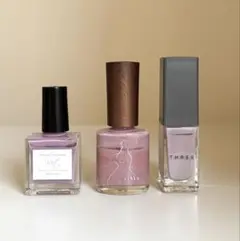 パープル ピンク ネイルポリッシュ 3本セット Vart rihka THREEのサムネイル