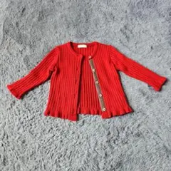 SENSE OF WONDER カーディガン レッド　80 90