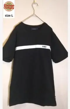 DIVINER ラインデザインTシャツ ブラック Lのサムネイル