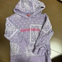 BABYDOLL パープル バンダナ柄 トレーナー 100cm
