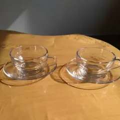 【昭和レトロ】アデリア　アデレックス 　カップ &ソーサー 2セット②