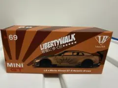 miniGT リバティーウォークLB GTR マットホワイトNo.9ラップ未開封