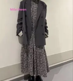 Mila Owen】ノースリーブ ティアードワンピース ブラック 新品未使用