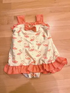 フラミンゴ柄 ベビー水着 90サイズ