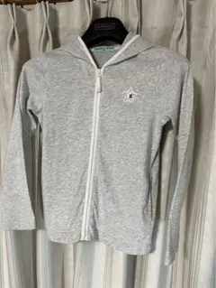 hakka kids グレーパーカー女児130㎝