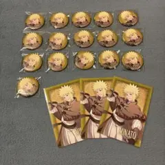 NARUTO 缶バッジ　忍伝冒険譚　波風ミナト　16点セット　おまけ付き