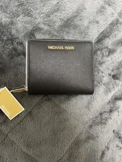 【新品未使用品】 MICHAEL KORS ブラック 二つ折り財布
