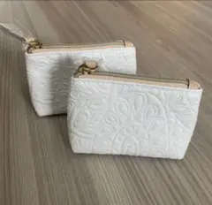 Estee Lauder エスティーローダー 白地ポーチ　2個