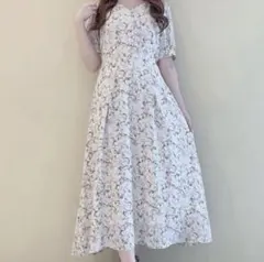 【美品】AnMILLE フロントボタン ウエストリボン ワンピース ブラウン 赤