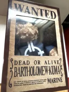 ONEPIECE バーソロミュー・くまべあ ぬいぐるみ　未使用品 バーソロミューくま くまべあ ぬいぐるみ 革命軍 ワンピース