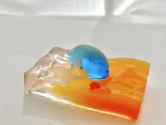 夕日に染まる海とくじらさん　スクイーズ