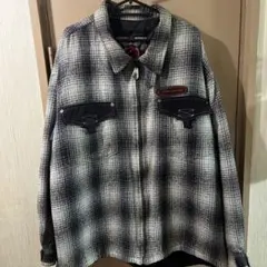 90s Quiksilver チェック柄ジャケット オンブレ