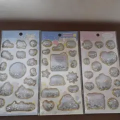 すみっコぐらし　キラッとぷくぷくエアーシール　3枚セット