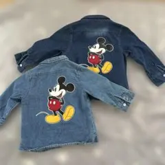 ミッキー　フタフタ　キッズ　デニムジャケット