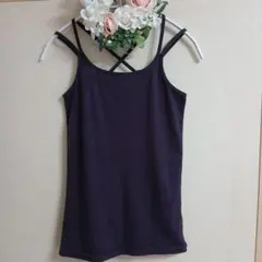 r.p.s　キャミソール　バッククロス 　パープル　M