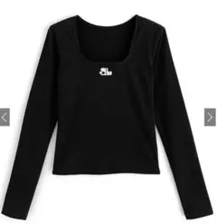 グレイル スクエアネック ロゴ刺繍トップス　2枚セット