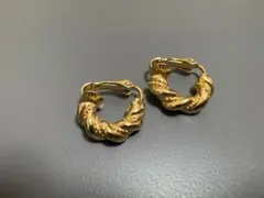 美品 Christian Dior ヴィンテージ ツイストクリップイヤリング