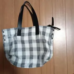 SAZABYチェック柄トートバッグ