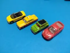 【トミカ4台】ホンダビート クラウンタクシー スバル360 トヨタセリカのサムネイル