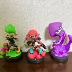 【美品】amiibo スプラトゥーン 3体セット ボーイ ガール イカ バラ売⭕️