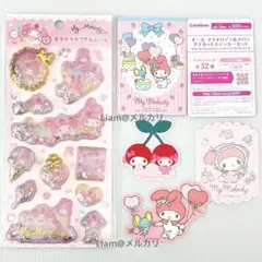 サンリオ キラキラカプセルシール ダイカットステッカーセット マイメロ