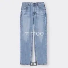 GU ハイウエストストレートジーンズ