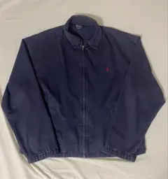 90s】Ralph Lauren スウィングトップ ピーチスキン ネイビー - メルカリ
