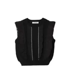未使用Airy Brush Knit Top ハーリップトゥ　ノースリーブニット 新色】Airy Brush Knit Top