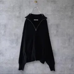 ★美品◆ビューティアンドユース◆ スポンディッシュニットハーフジッププルオーバー